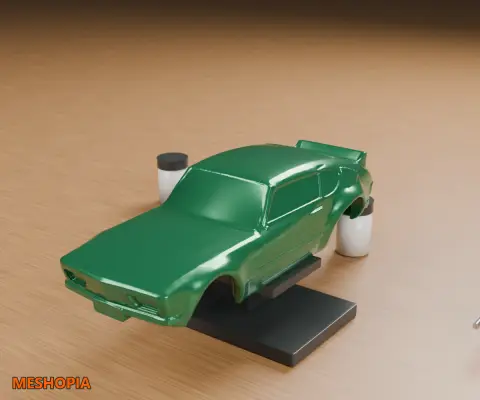 Vista de Volkswagen SP2 Custom — Vehicle Body Mesh