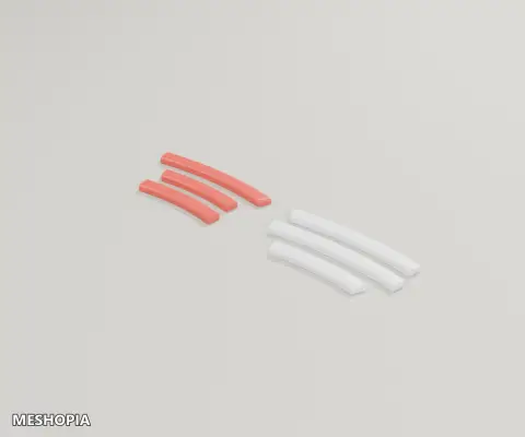 Vista de Slot Car R3 and R4 Inside Track Kerb Set — STL Component Set