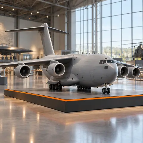 Vista de C-17 Globemaster III — modelo digital OBJ