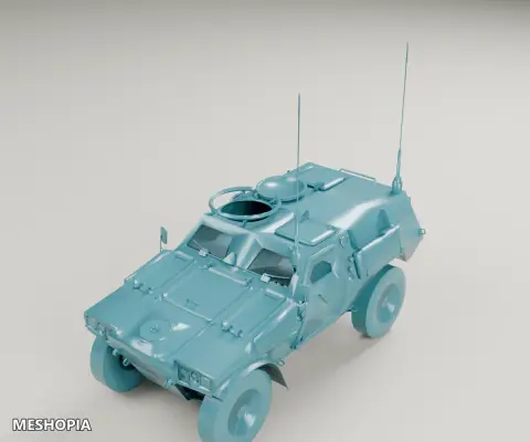 Vista de Panhard VBL 4x4 — Detailed 3D Vehicle Model