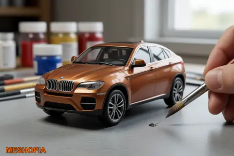 Vista de BMW X6 — Coupe SUV Native OBJ Model
