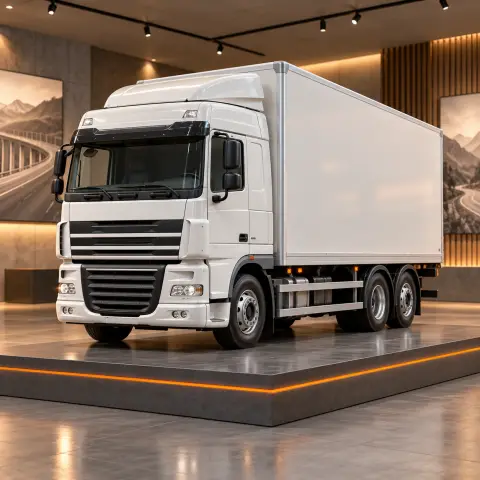 Vista de DAF XF 105 Box Truck (6x2) (2015) — modelo digital STL