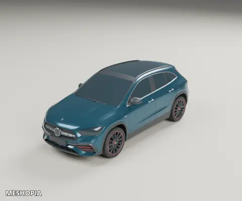 Vista de Mercedes-Benz GLA 35 4MATIC 2021 — Detailed 3D Vehicle Model