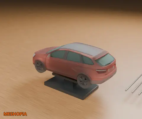 Vista de VAZ Lada Vesta Cross 2015 — Native Vehicle Model