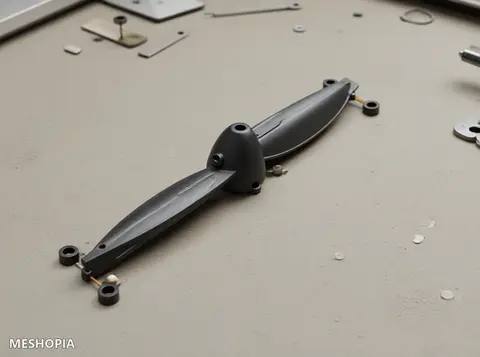 Vista de Two Bladed Propeller Snap Fit