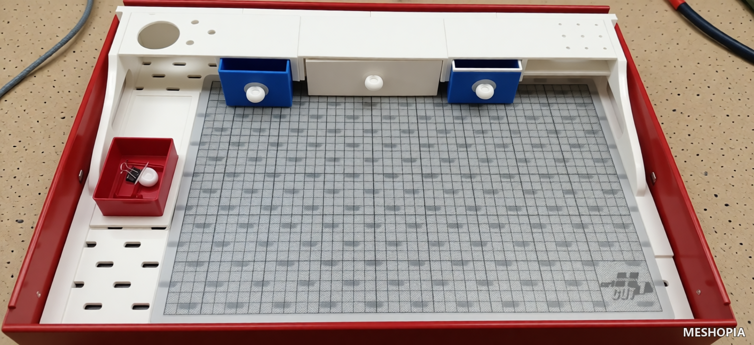 Vista de Paintstation / Benchtop Organizer for A3 Mat - Skadis