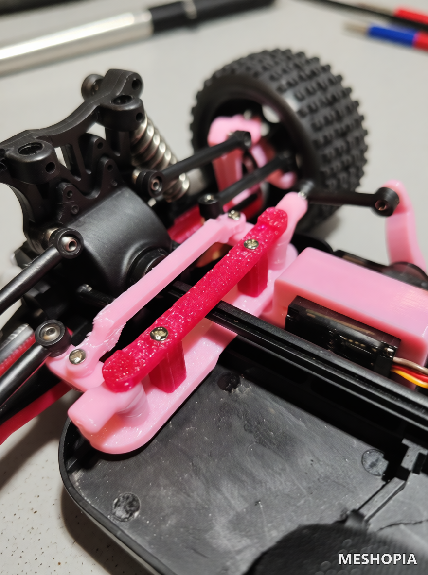 Vista de WLtoys Drift A959 Steering System Redesign
