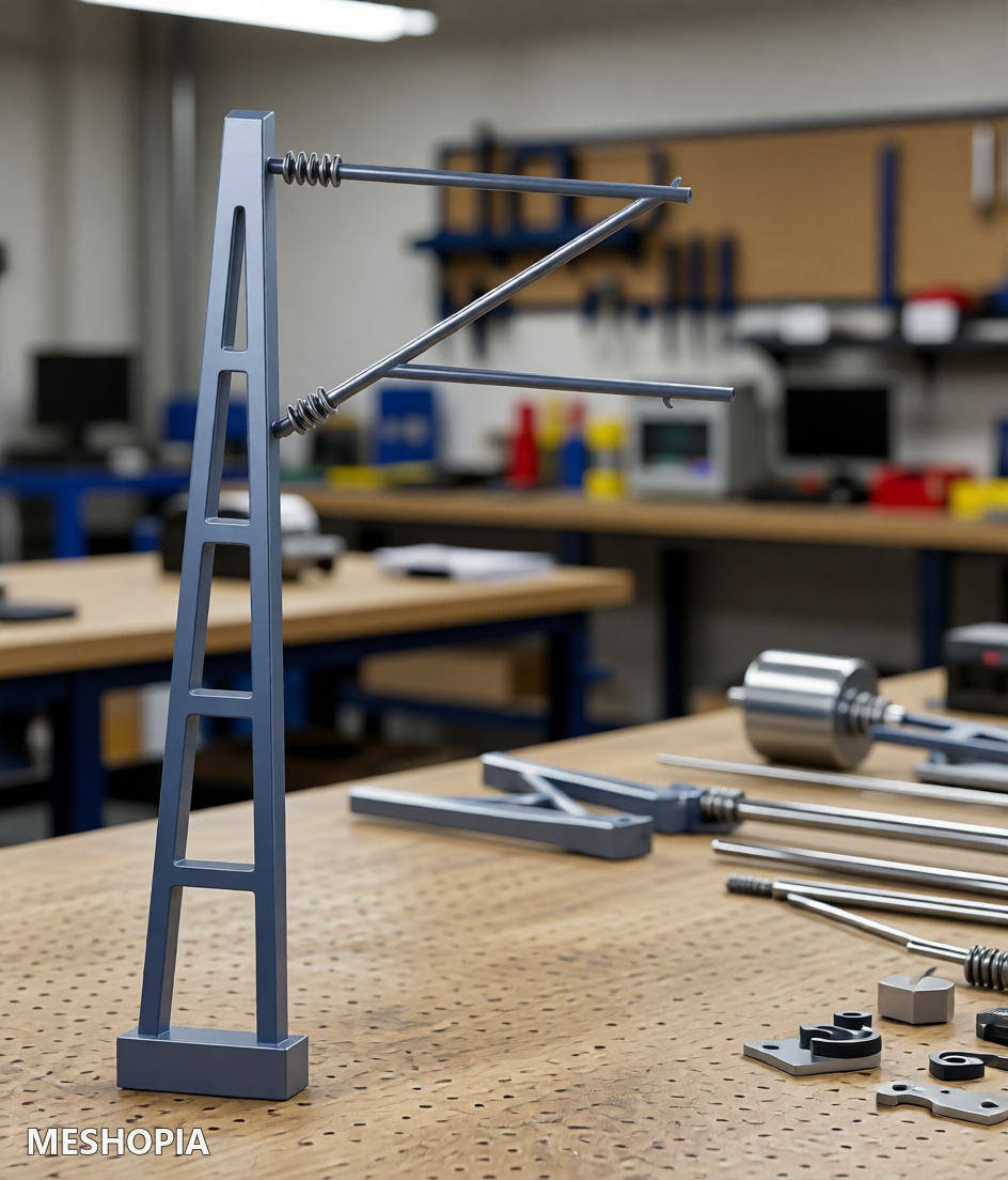 Vista de H0 Contact Line Mast for 1:87 Model Railways