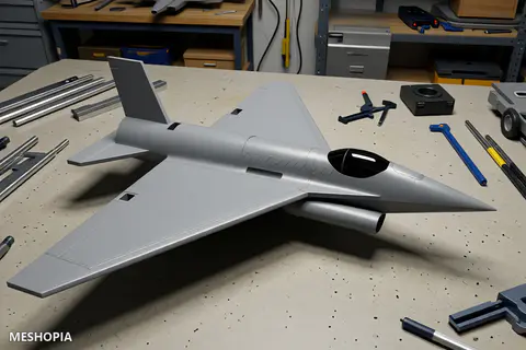 Vista de RC F-16 Mini