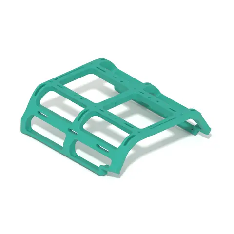 Vista de Jaula y portaequipajes para caja de crawler RC