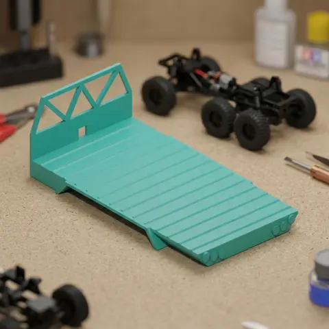 Vista de Plataforma de carga para camión RC 6×6 a escala 1:18