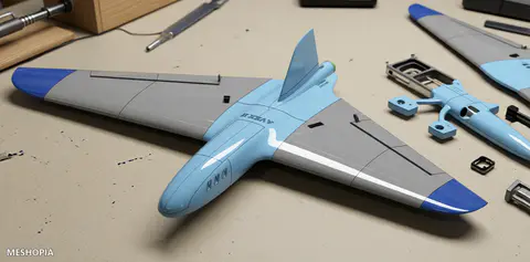 Vista de AVEX-2 1120mm - 3D Printed RC Airplane