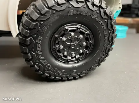 Vista de KamAZ Dakar RC Beadlock wheels