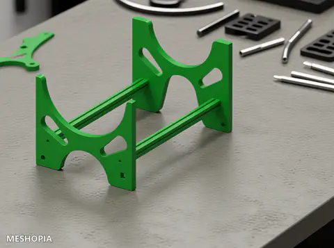 Vista de Model Stand Hull Support for RC Glider 1:3 Scale